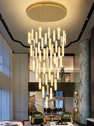 Lustra Lustre Villa Forci Suspension Argentée Moderne