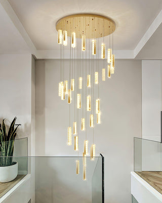 Lustra Lustre Villa Forci Suspension Argentée Moderne