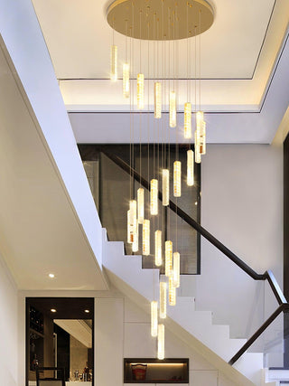 Lustra Lustre Villa Forci Suspension Argentée Moderne