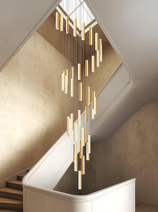 Lustra Lustre Villa Forci Suspension Argentée Moderne