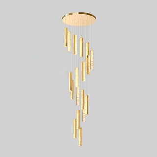 Lustra Lustre Villa Forci Suspension Argentée Moderne