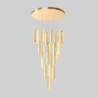 Lustra Lustre Villa Forci Suspension Argentée Moderne
