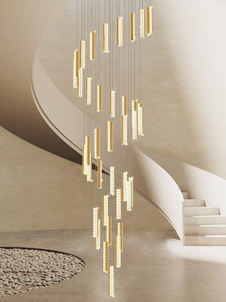 Lustra Lustre Villa Forci Suspension Argentée Moderne