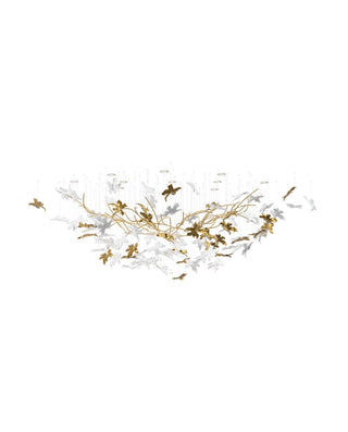 Arinan Lustre Élégant en Verre Floral