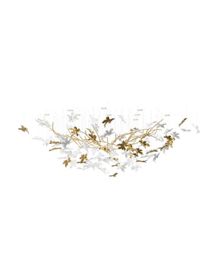 Arinan Lustre Élégant en Verre Floral