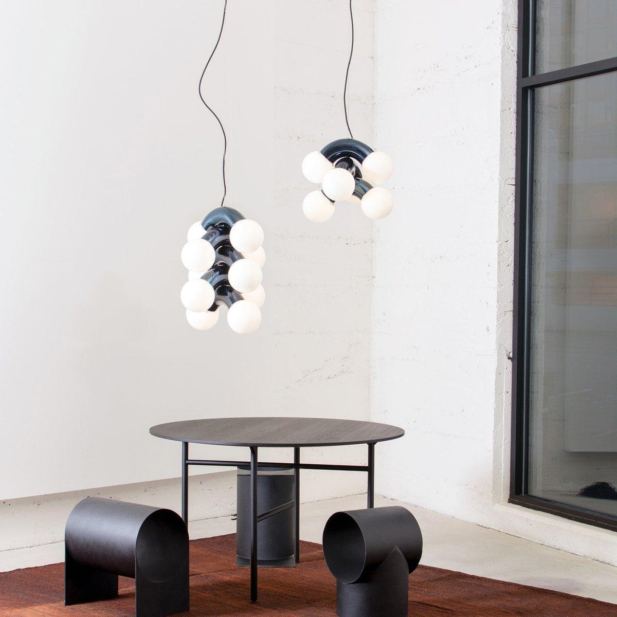Olvane Suspension en Verre Art Nordique Haut de Gamme