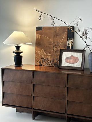 Henry Minimalist Wood Table Lamp-Neutral Decor