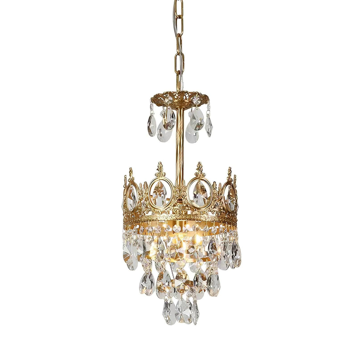 Kellessa Suspension Lampe Gouttelettes de Cristal Vintage