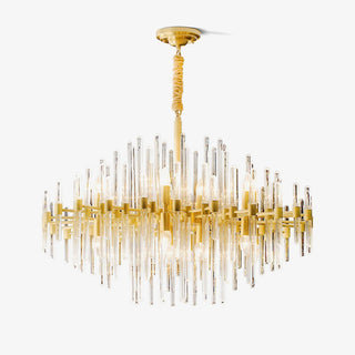 Solara Lustre en Laiton Antique de Luxe