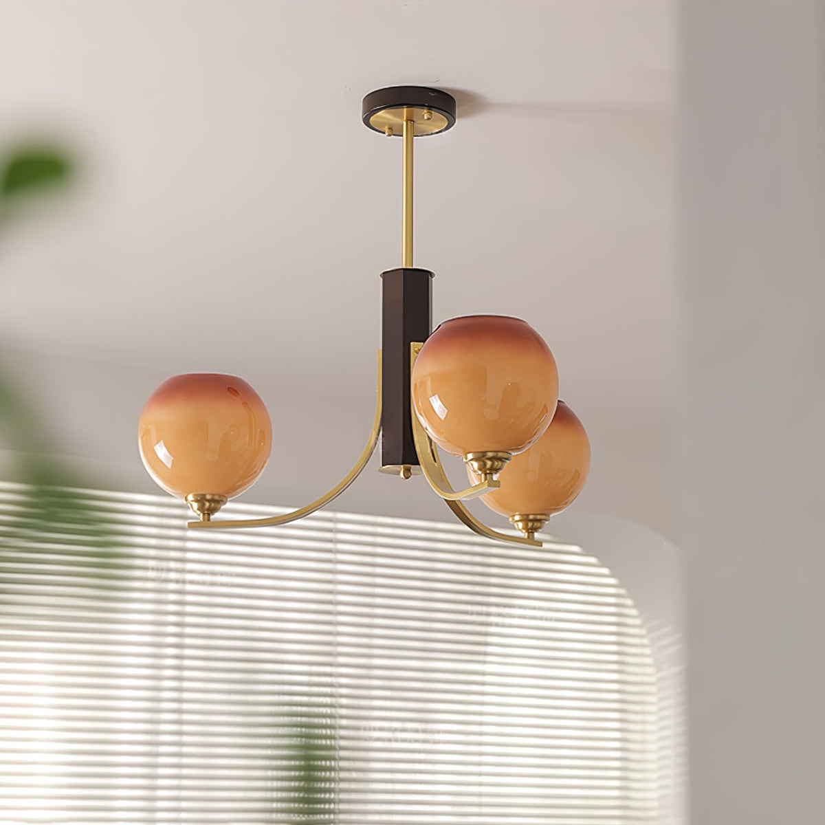 Cedio Lustre Vintage Caramel Globe