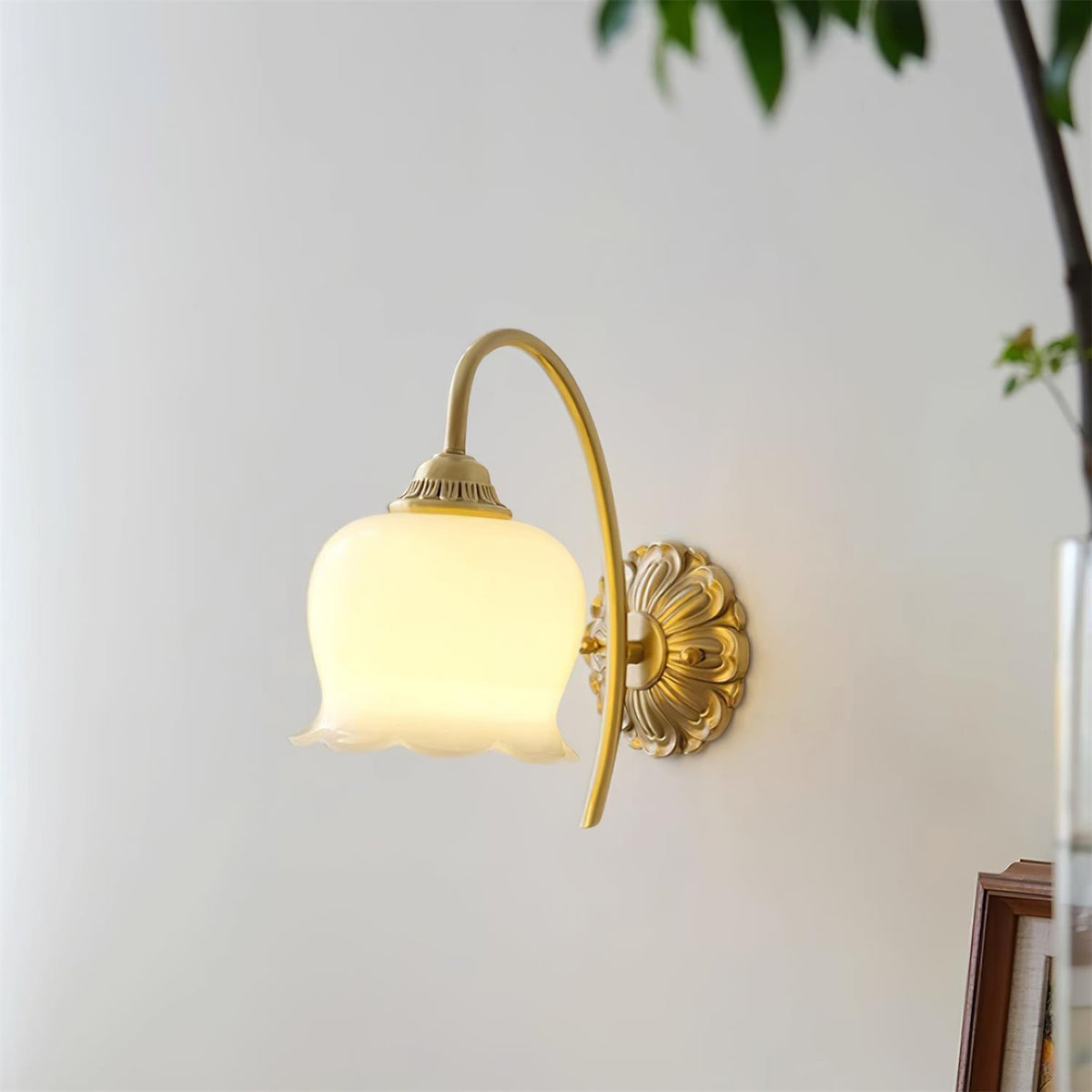 Bellora Vintage Gold Wall Lamp-Neutral Decor