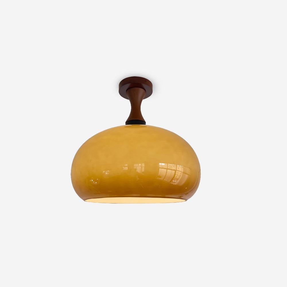 Liora Amber Glass Ceiling Light-Neutral Decor