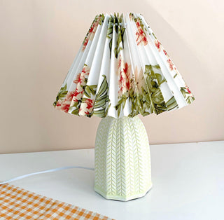 Xenlor Lampe de Table Tissu Vintage