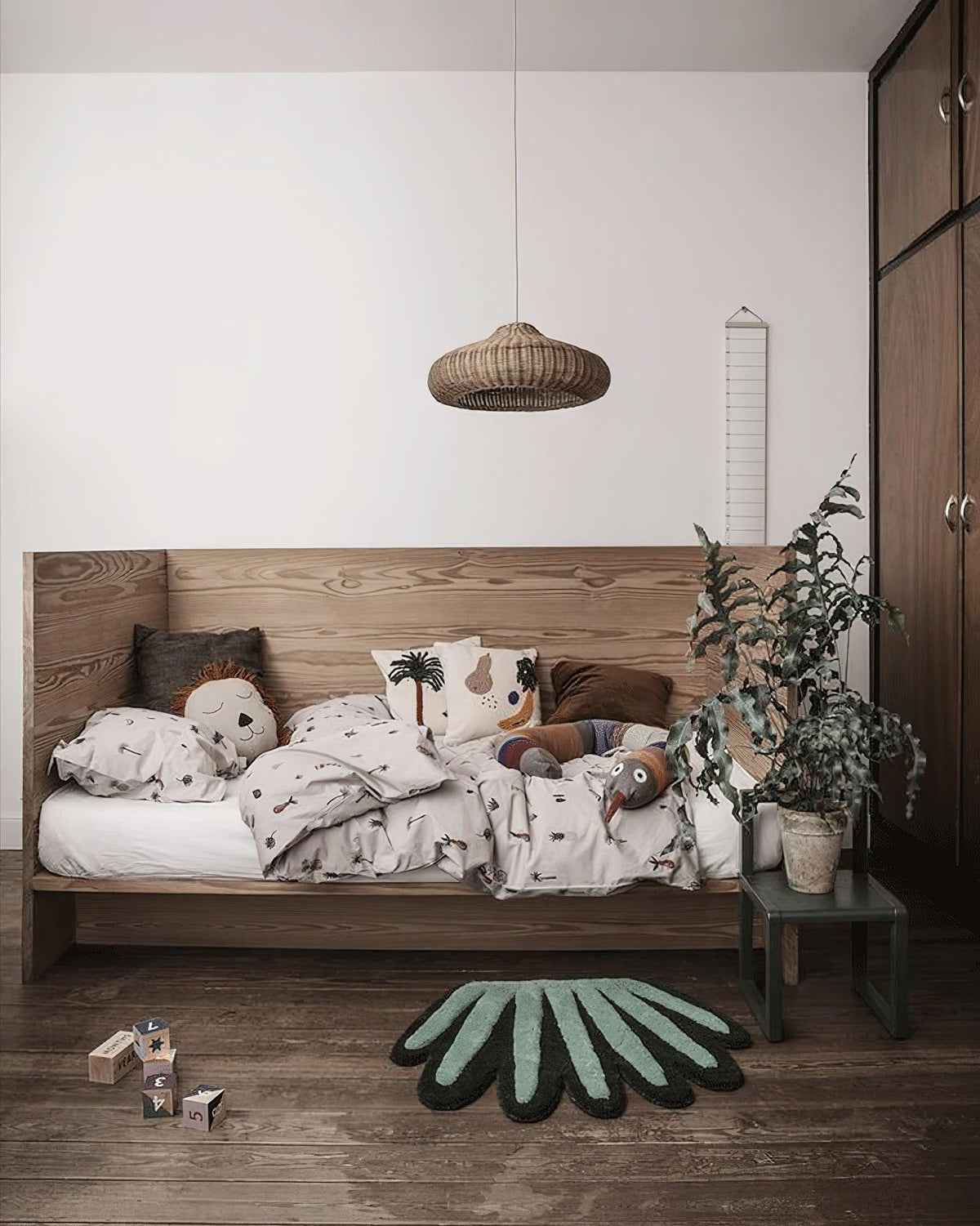 Solvice Vintage Rotin Pendentif Lampe