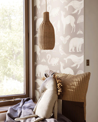 Solvice Vintage Rotin Pendentif Lampe
