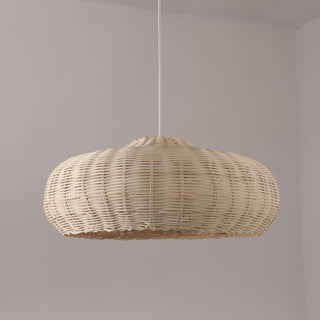 Solvice Vintage Rotin Pendentif Lampe