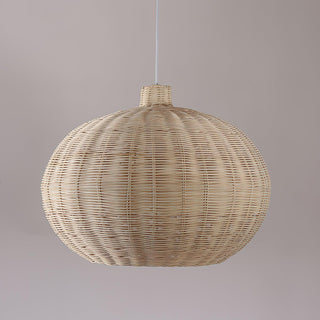 Solvice Vintage Rotin Pendentif Lampe