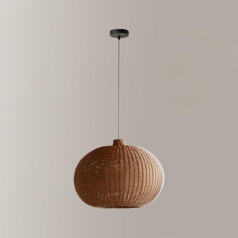 Solvice Vintage Rotin Pendentif Lampe