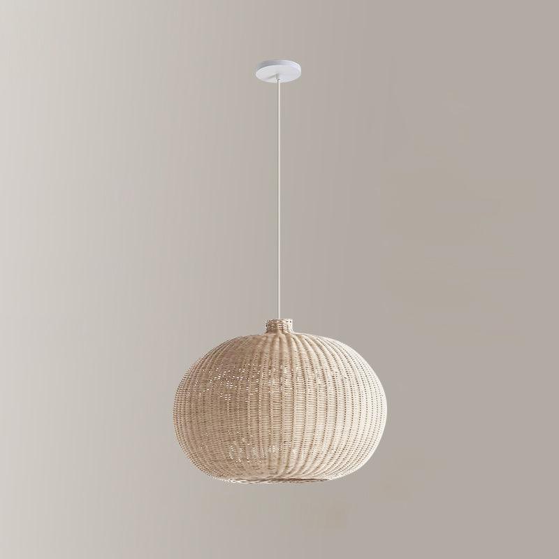 Solvice Vintage Rotin Pendentif Lampe