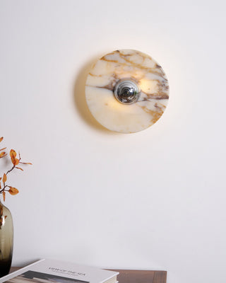 Sfera Applique Murale Moderne LED Disque en Marbre-Luire