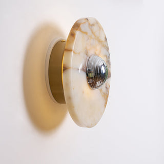 Sfera Applique Murale Moderne LED Disque en Marbre-Luire