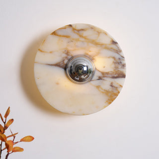 Sfera Applique Murale Moderne LED Disque en Marbre-Luire