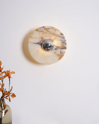 Sfera Applique Murale Moderne LED Disque en Marbre-Luire
