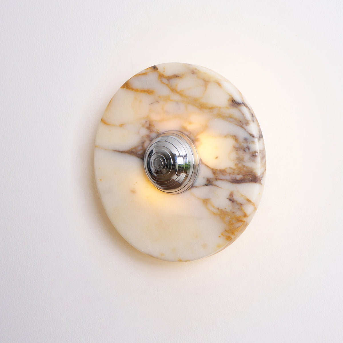 Wall Lamp Marble Disc LED Modern Light Fixture Multiple Colors-Neutral Decor