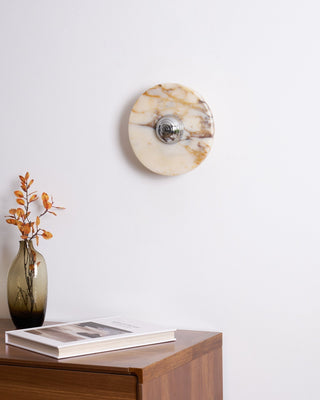Sfera Applique Murale Moderne LED Disque en Marbre-Luire