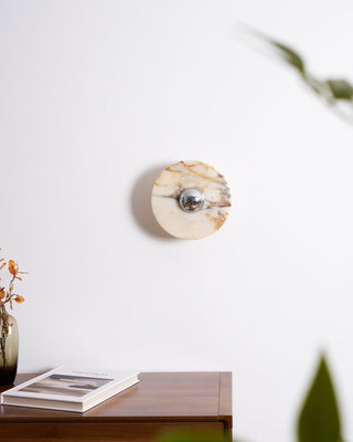 Sfera Applique Murale Moderne LED Disque en Marbre-Luire