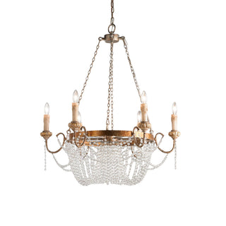 Alzoros Lustre Cristal Bois Luxe Postmoderne