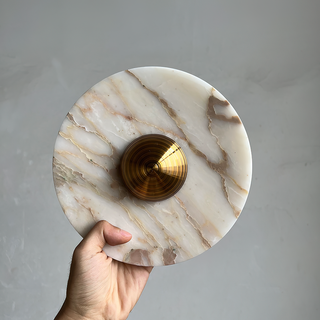 Sfera Applique Murale Moderne LED Disque en Marbre-Luire