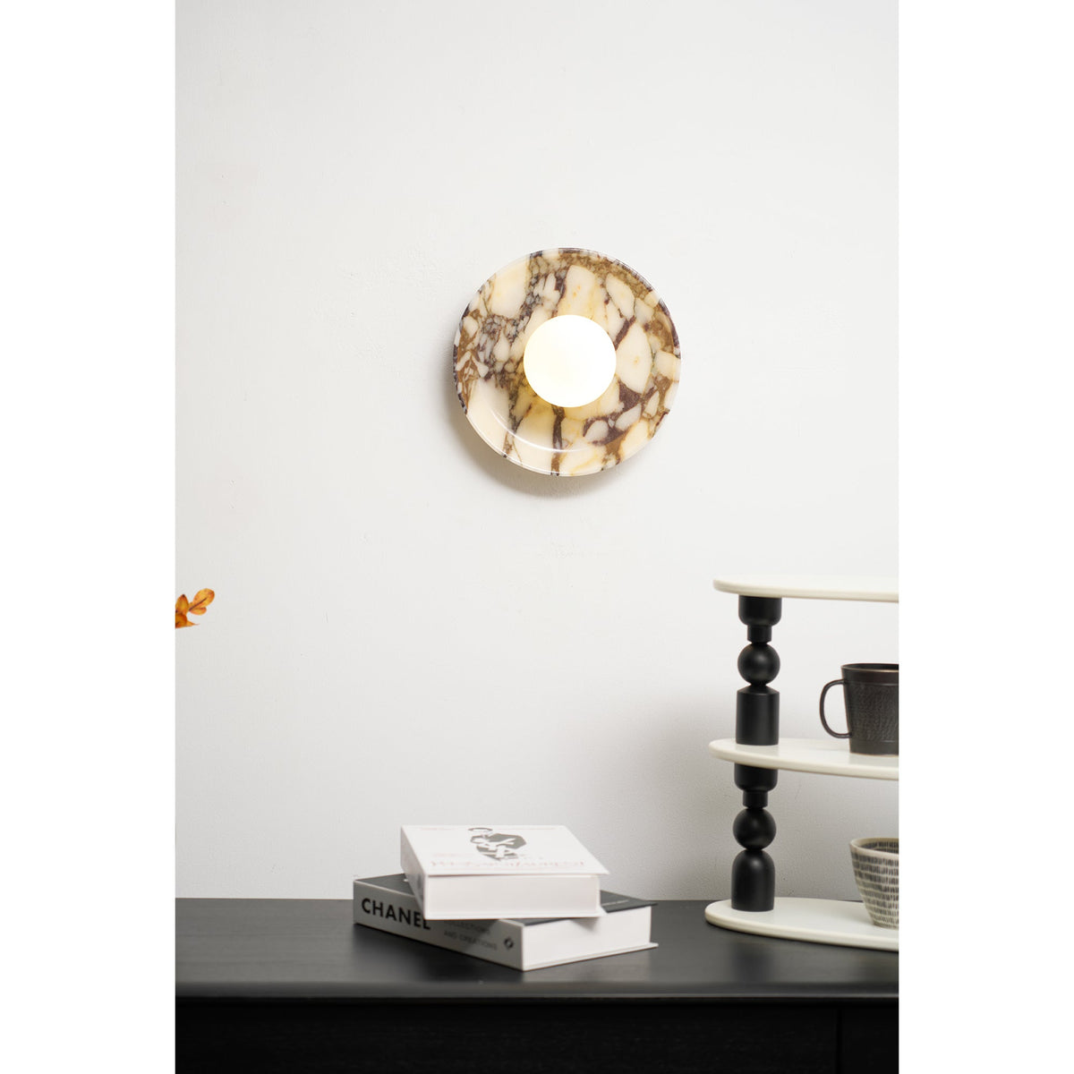 Cacariel Applique Murale Minimaliste Marbre Verre