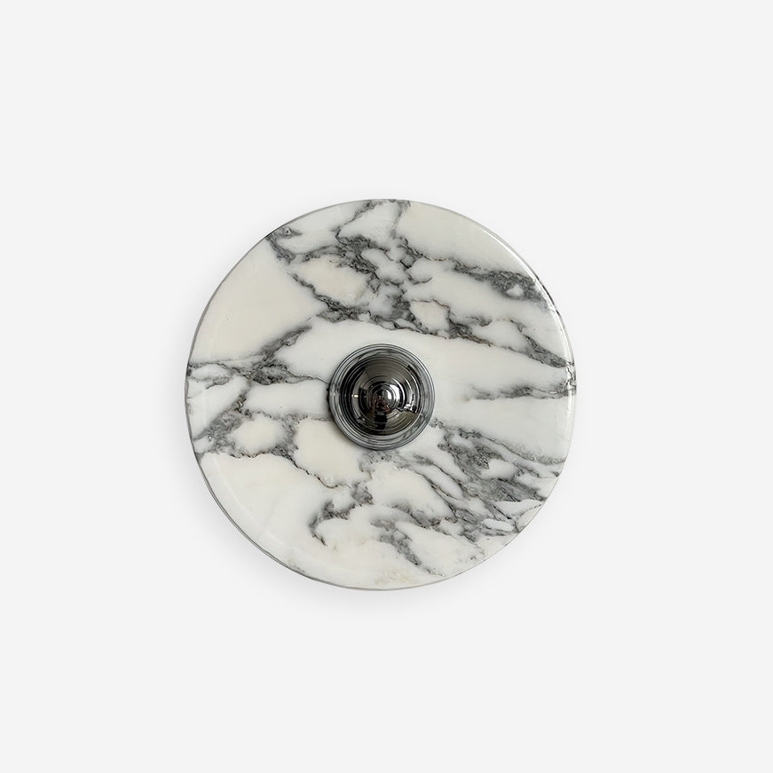 Wall Lamp Marble Disc LED Modern Light Fixture Multiple Colors-Neutral Decor