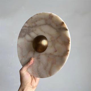 Sfera Applique Murale Moderne LED Disque en Marbre-Luire