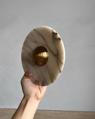 Sfera Applique Murale Moderne LED Disque en Marbre-Luire