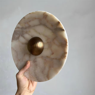 Sfera Applique Murale Moderne LED Disque en Marbre-Luire