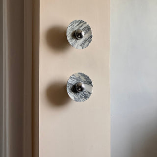 Sfera Applique Murale Moderne LED Disque en Marbre-Luire