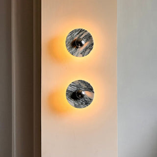 Sfera Applique Murale Moderne LED Disque en Marbre-Luire