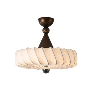 Zelore Tourbillon Tissu Bronze Suspension Lumière