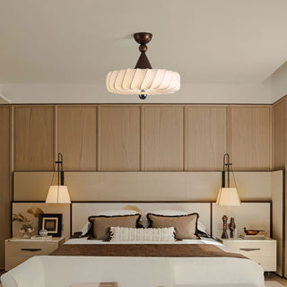 Zelore Tourbillon Tissu Bronze Suspension Lumière