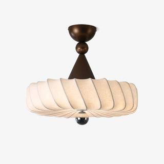 Zelore Tourbillon Tissu Bronze Suspension Lumière