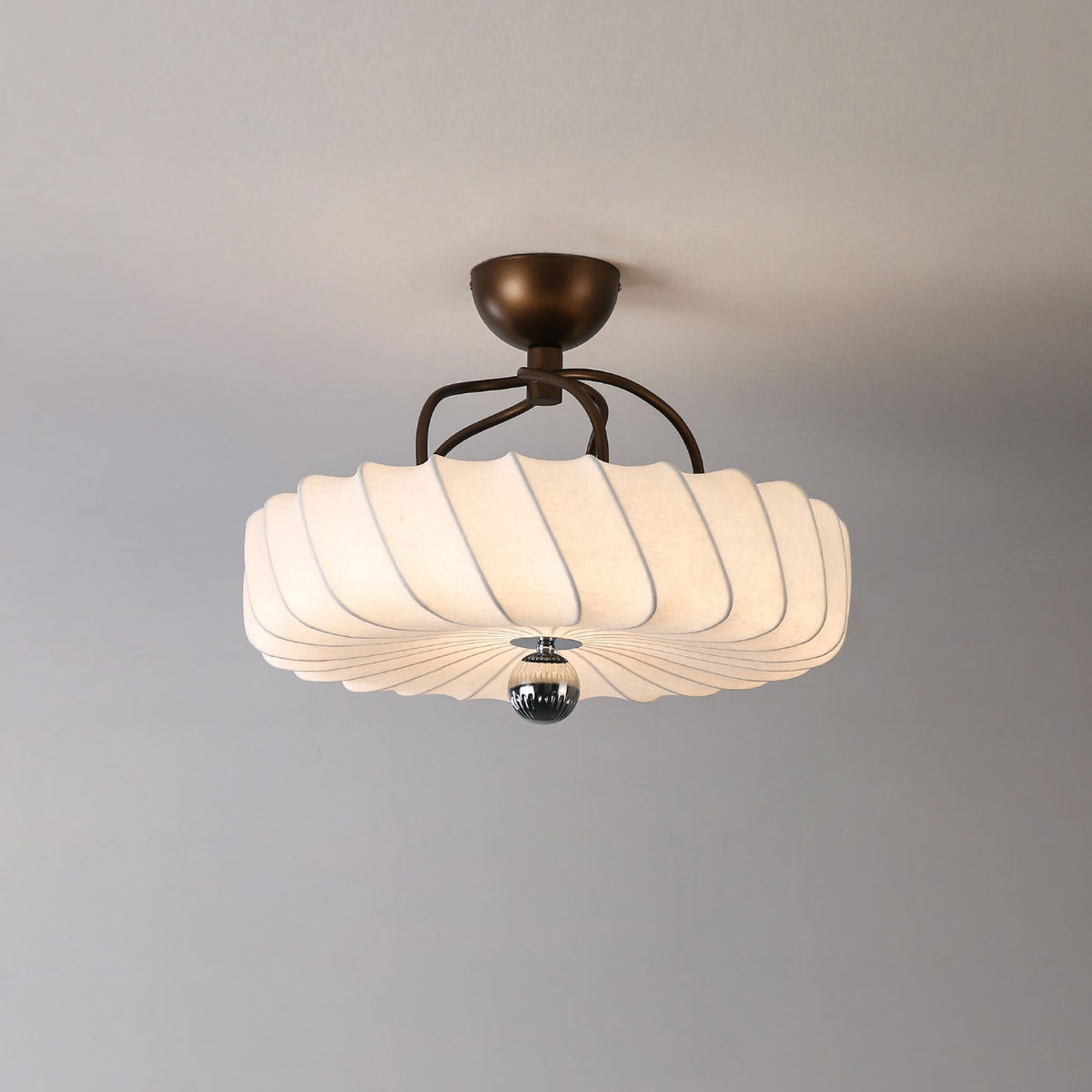 Zelore Tourbillon Tissu Bronze Suspension Lumière