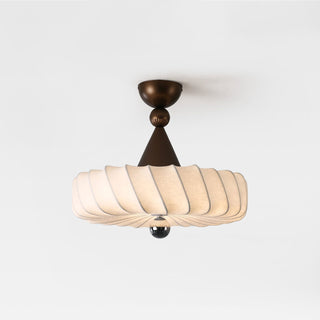 Zelore Tourbillon Tissu Bronze Suspension Lumière