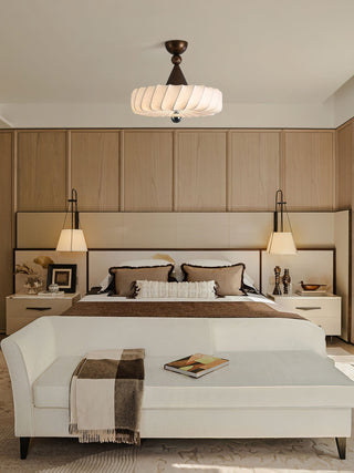 Zelore Tourbillon Tissu Bronze Suspension Lumière