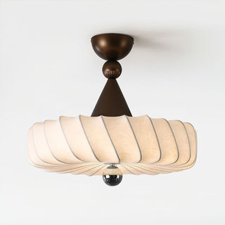 Zelore Tourbillon Tissu Bronze Suspension Lumière