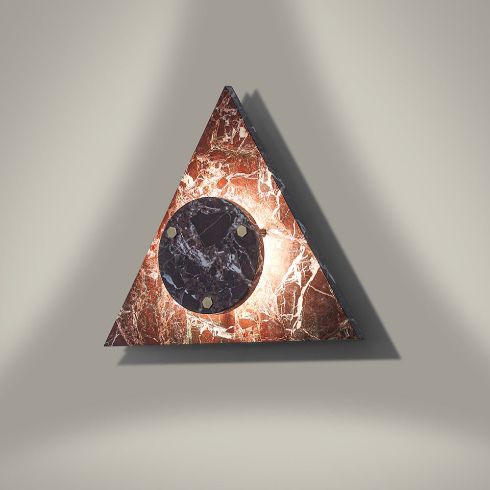 Pyramid Applique Murale Rustique en Marbre