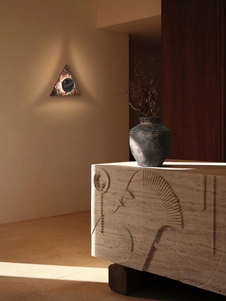 Pyramid Applique Murale Rustique en Marbre