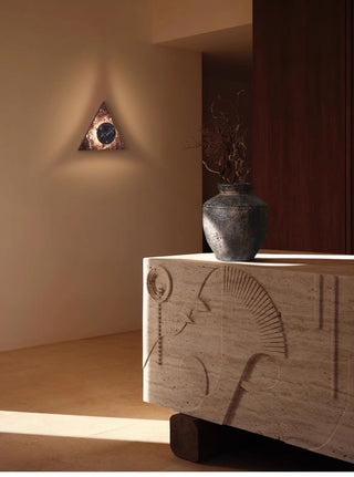 Pyramid Applique Murale Rustique en Marbre