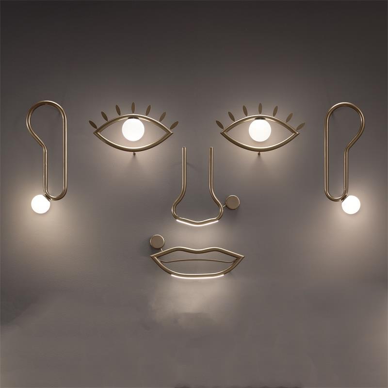 Oldore Applique Murale Laiton Verre Créativité